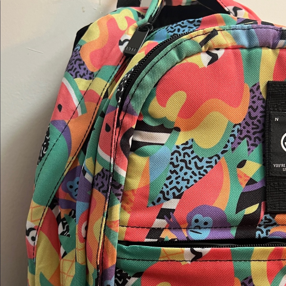 Neff Multicolor Patterned Backpack NWT - image 6